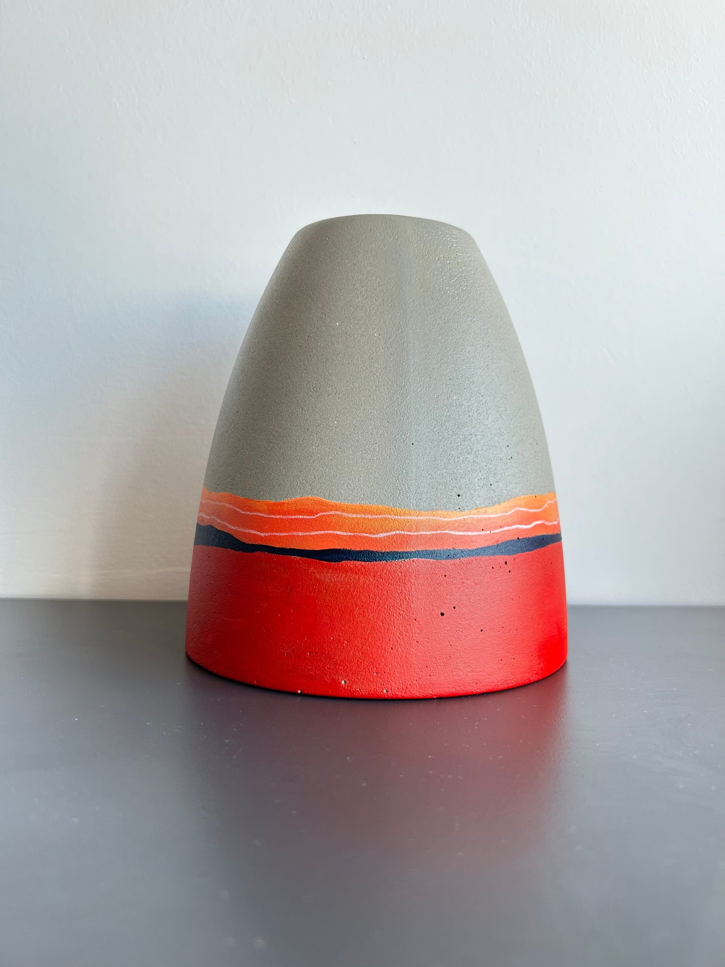 LIMITED EDITION : Hand Painted Concrete Pendant Light