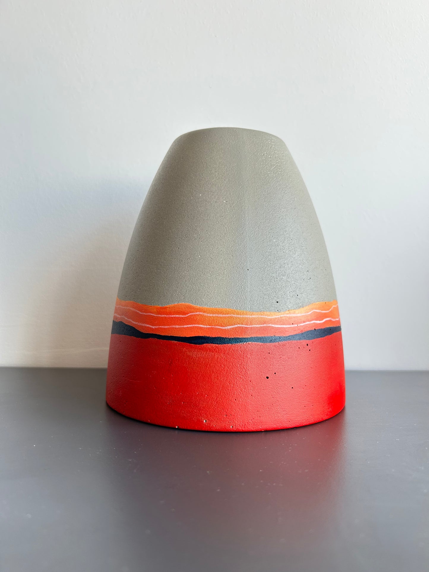 LIMITED EDITION : Hand Painted Concrete Pendant Light